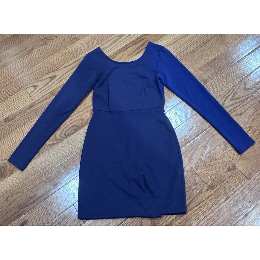 BCBGeneration Navy Blue Sheath‎ Dress XS NEW Classic Office Career Minimalist